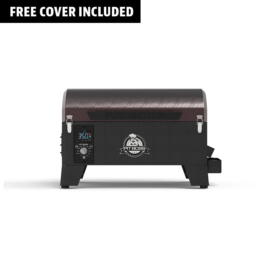 Pit Boss Mahogany 150PPS tabletop pellet grill cooking