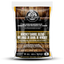 A bag of PIT BOSS 40 LB WHISKEY BLEND HARDWOOD PELLETS with branding and product information on the label.