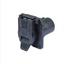 Closed lid protecting terminals on 7‑way trailer wiring socket
