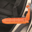Moki Ascent step mounted on vehicle door striker for roof access
