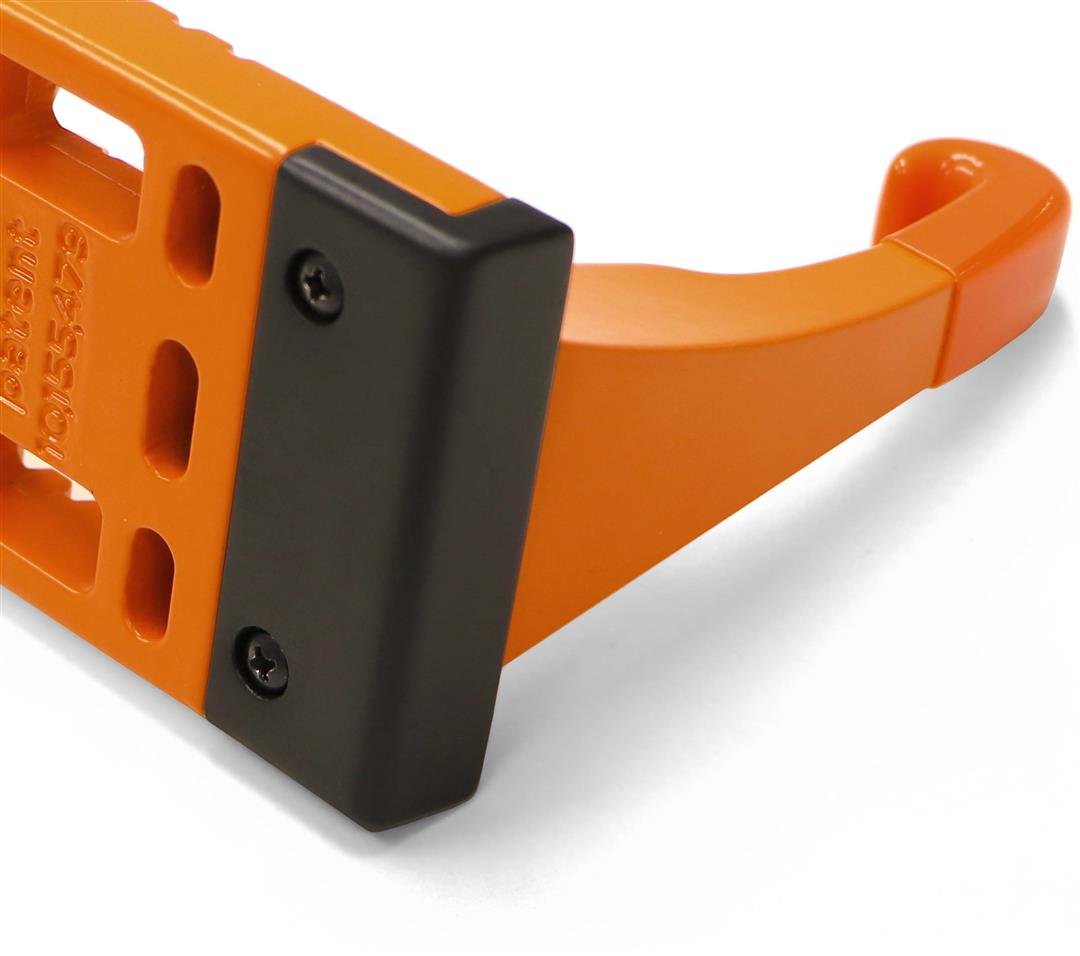 Compact Moki Ascent step stored inside vehicle glove box

