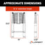 Folding aluminum RV ladder with 13 steps and 330 lb capacity