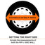 Snow White vinyl RV tire cover with elasticized back panel
