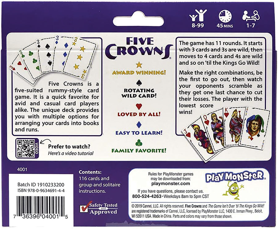 Five Crowns Card Game – Award-Winning Five-Suited Rummy Fun