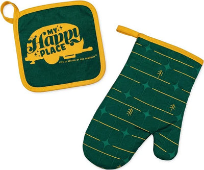 Camco Life Is Better At The Campsite Oven Mitt & Pot Holder Set