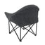 Cozy fleece-style chair cover for camping and RV chairs