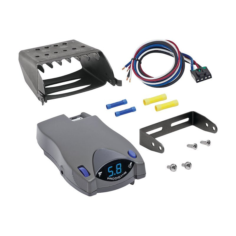 Electronic trailer brake controller with LED indicators