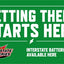 Promotional graphic for Interstate Batteries with text 'Getting There Starts Here' on a green background.