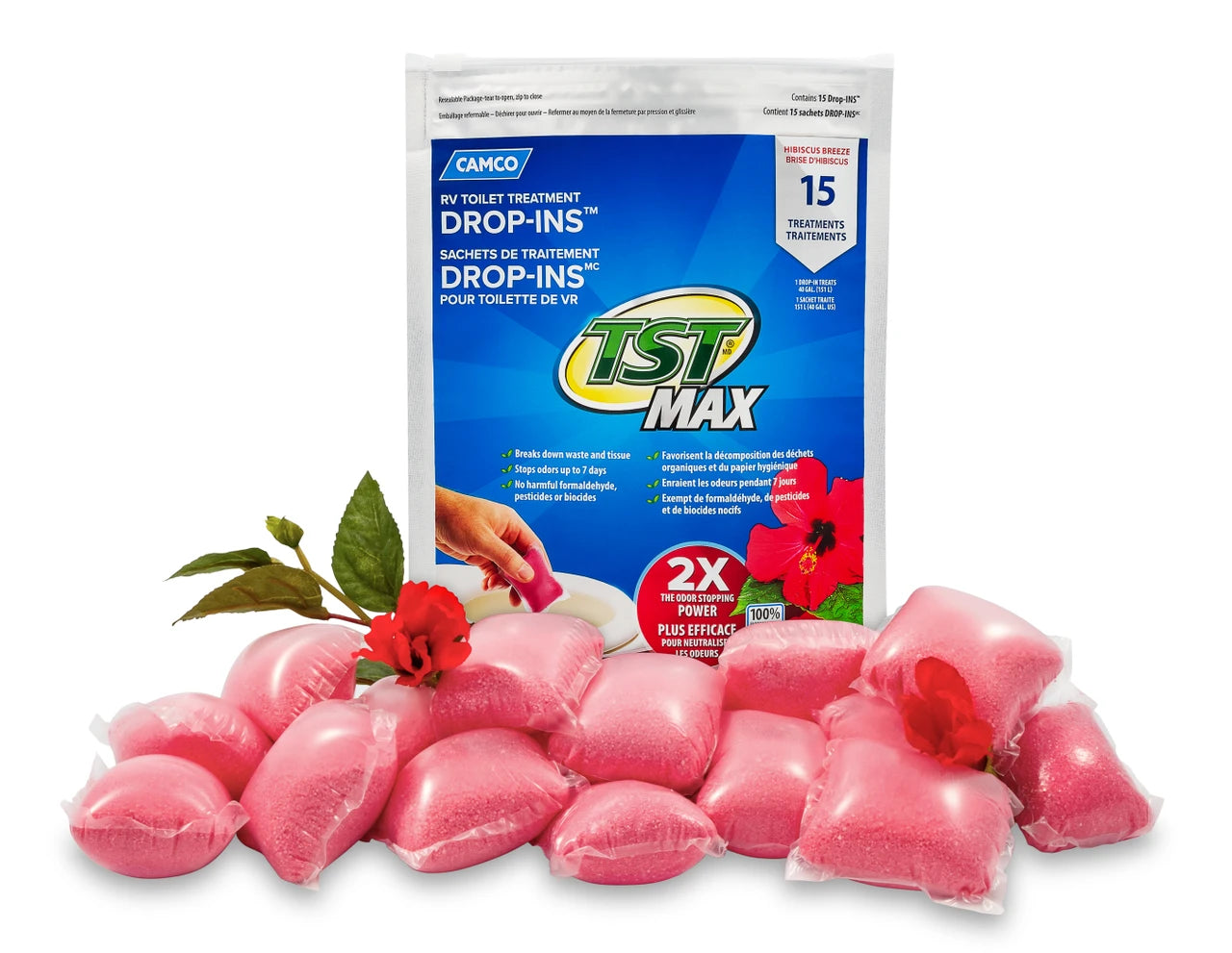 TST MAX Hibiscus Breeze Drop-Ins holding tank treatment