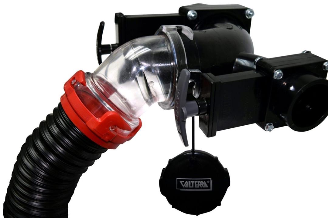 45 degree RV sanitation adapter with bayonet fitting