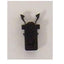 A black power converter door latch for use with Arterra WF-8700 and WF-8900 series power inverter, displayed against a plain background.