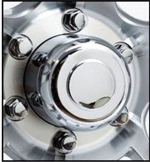 Wheel Center Cap - stainless stell 4.90" O.D. (K490TTSS)