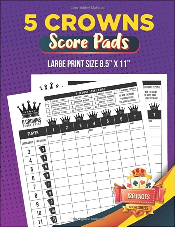 Five Crowns Score Pads
