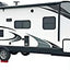 Stacked Andersen EZ Blocks providing additional height for trailers
