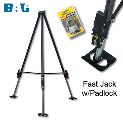 BAL FastJack tripod king pin stabilizer for fifth wheels, 37–60 inch height