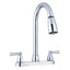 Dura Faucet 8 inch RV kitchen faucet with chrome finish and pull-down spout