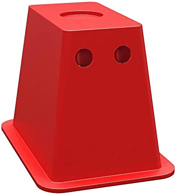 Close-up of Andersen EZ Block’s recessed post hole for post jacks
