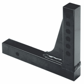 10,000 lb black adjustable shank bar with 8-hole channel design