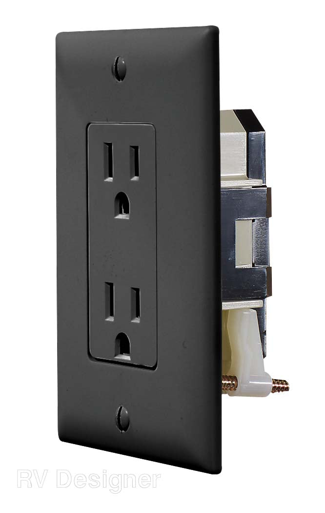 Black Self-Contained Outlet