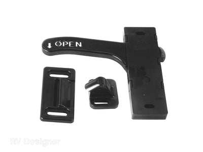 Left Hand Screen Door Latch for Amerimax RV doors – black
