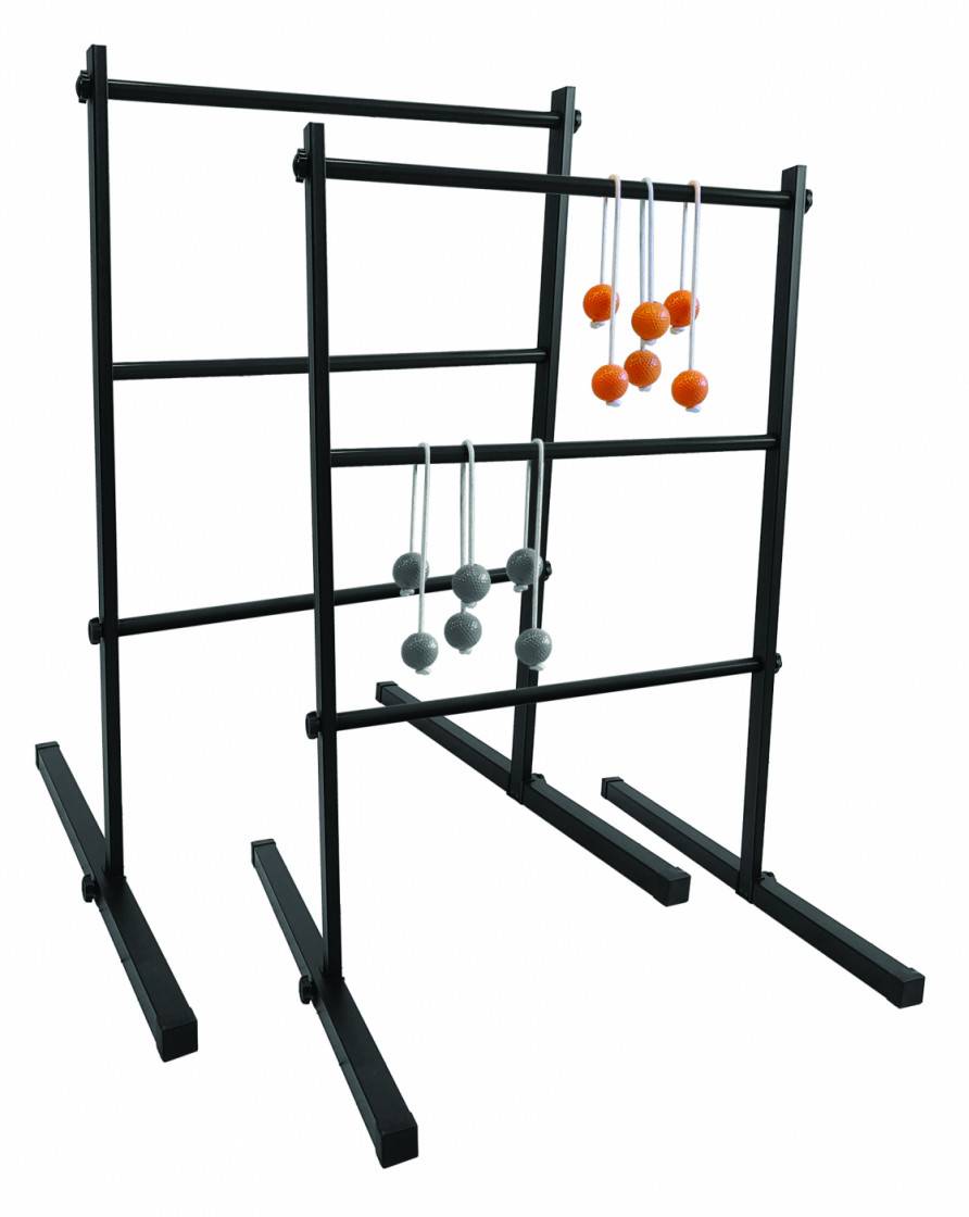 Kuma Ladder Ball Set with durable steel ladders and real golf ball bolas for outdoor games.