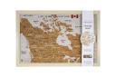 FRAMED CORK BOARD - CANADA TRAVEL MAP