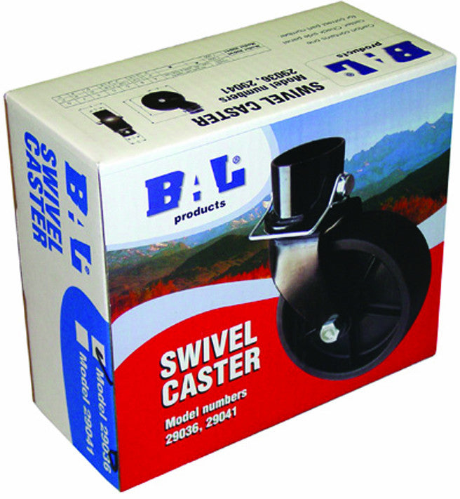 A packaged swivel caster wheel by BAL, displaying the product name and model number, 2000-4000, on a white background.