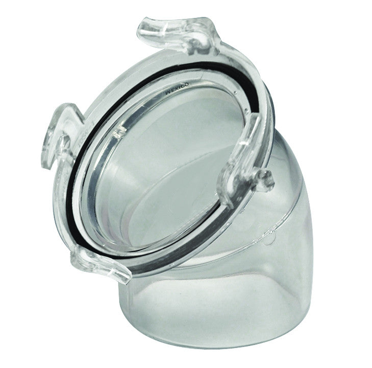 Clear 45 Degree hose Adapter