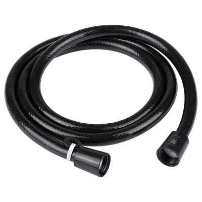 Dura Faucet 60-inch black vinyl RV shower head hose with built-in connector