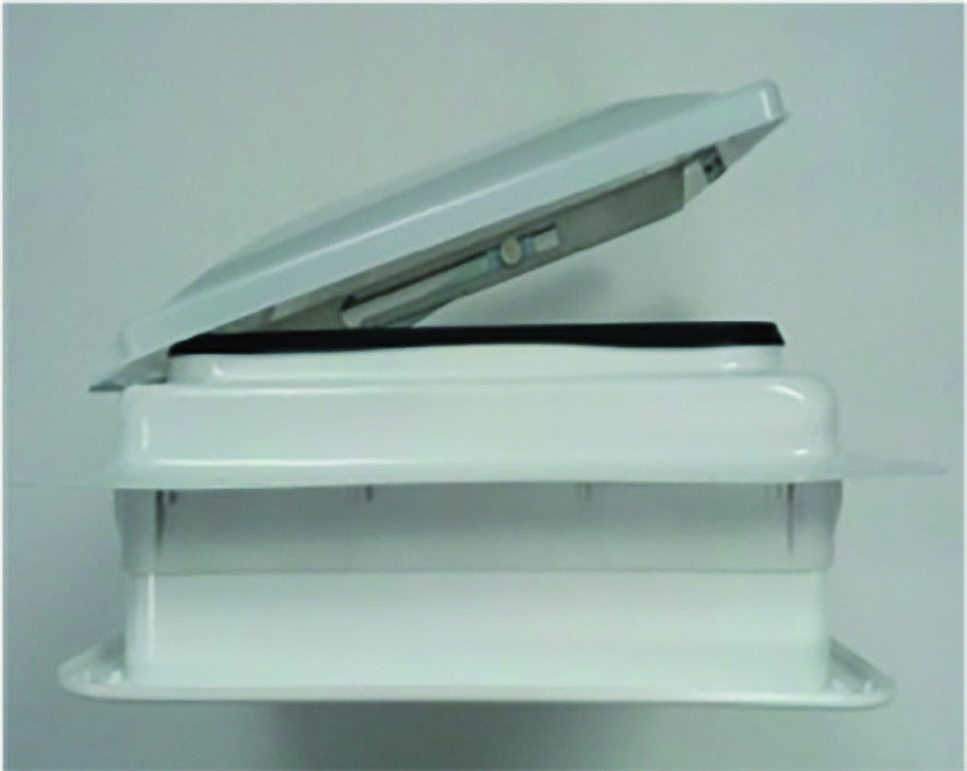 Jensen white RV roof vent with self-centering design