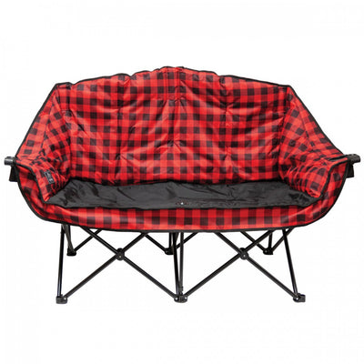 Kuma Bear Buddy Double Chair, compact folding design, and comfortable seating for two.