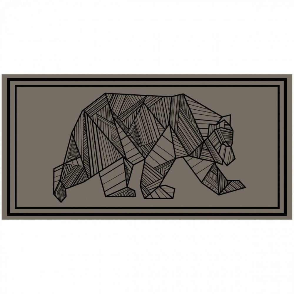 Kuma Rv Mats Kuma Bear Outdoor Mat – Reversible, UV‑Protected RV Patio Mat (18’ x 9 ...