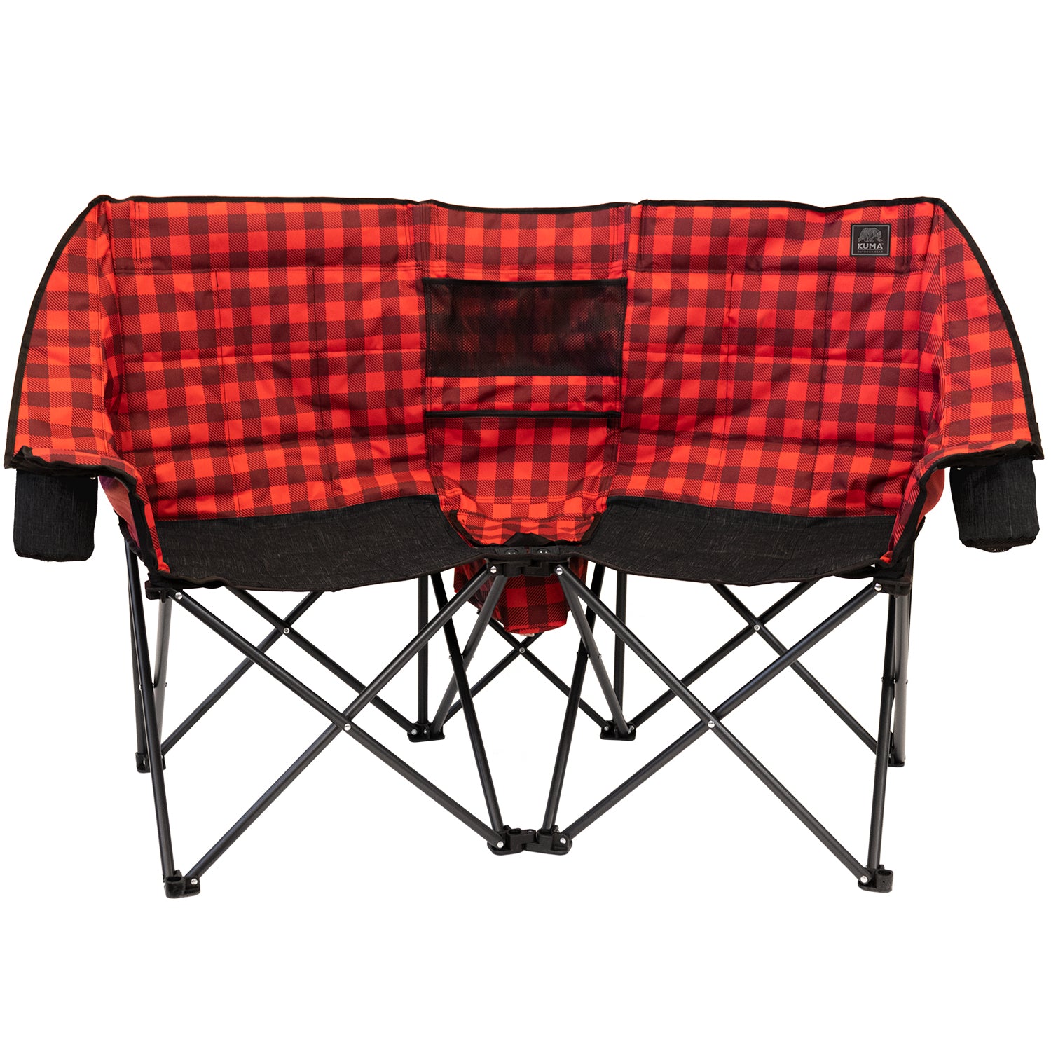 Kuma Kozy Bear Chair – 2-person camping chair with built-in cooler for outdoor comfort.