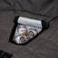 Insulated drink holders and storage pockets on Kozy Bear chair
