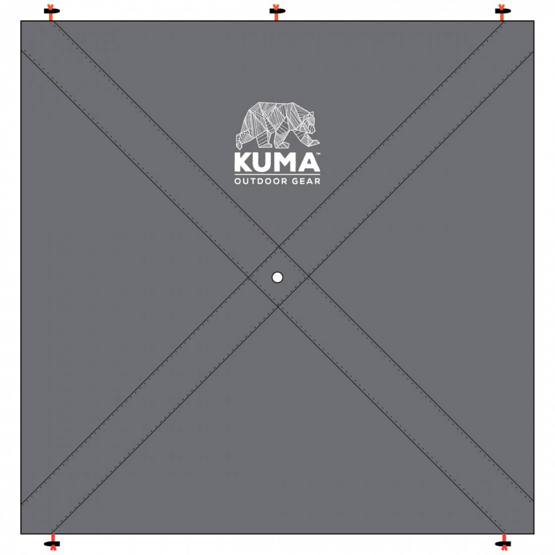 Privacy panel for Bear Cub Gazebo with UV50+ and waterproof fabric, shown attached