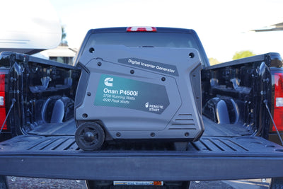 Onan P4500i inverter generator portable RV power unit side view