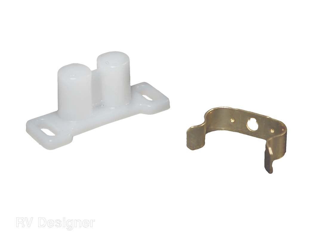 RV Designer double barrel cabinet door catch set
