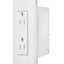 RV Designer dual 125V AC power receptacle white
