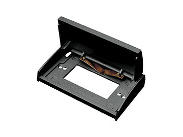 RV Designer black weatherproof GFCI receptacle cover for outdoor use