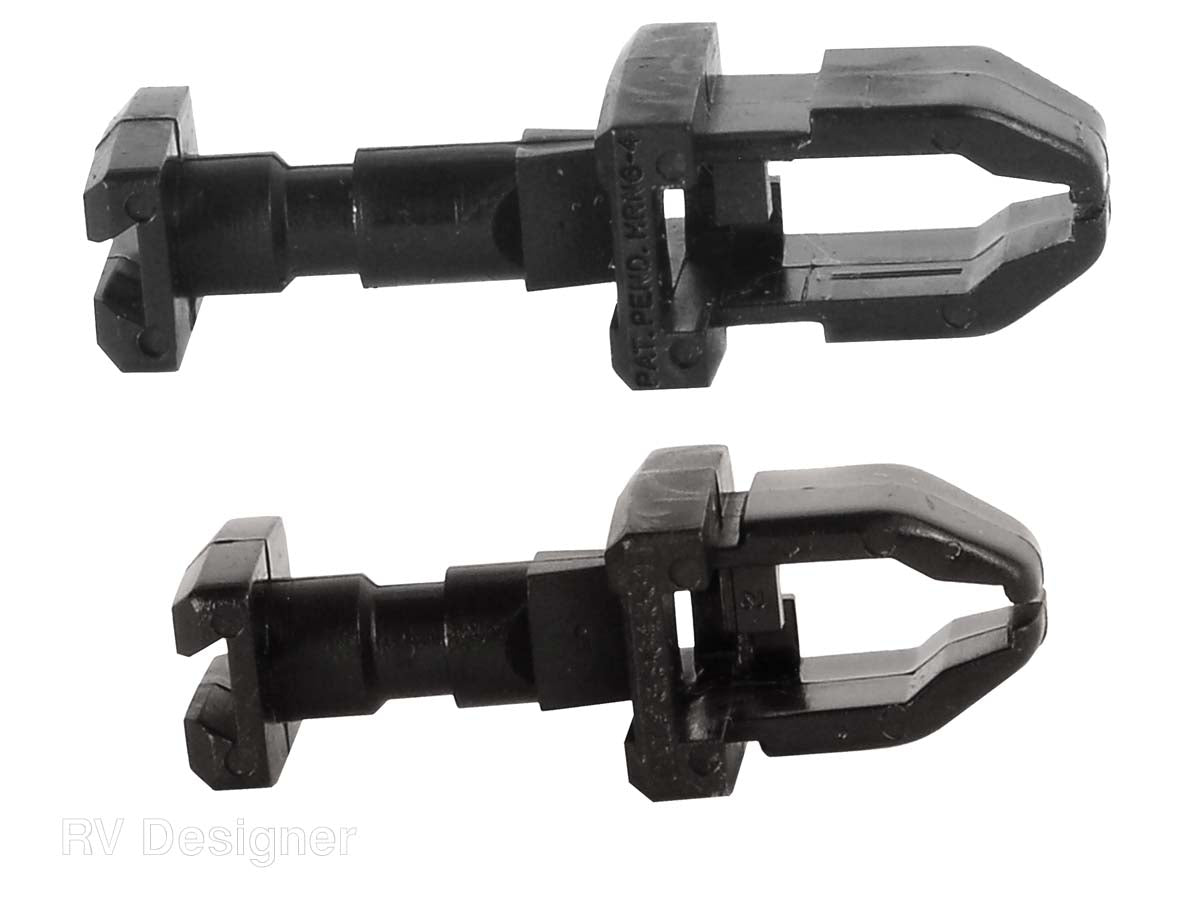 RV Designer black refrigerator vent door latch
