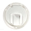RV Designer round 50 amp electrical cord hatch
