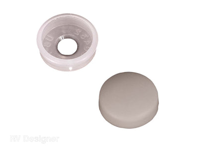 RV Designer 20-0901 white round screw covers set of 14
