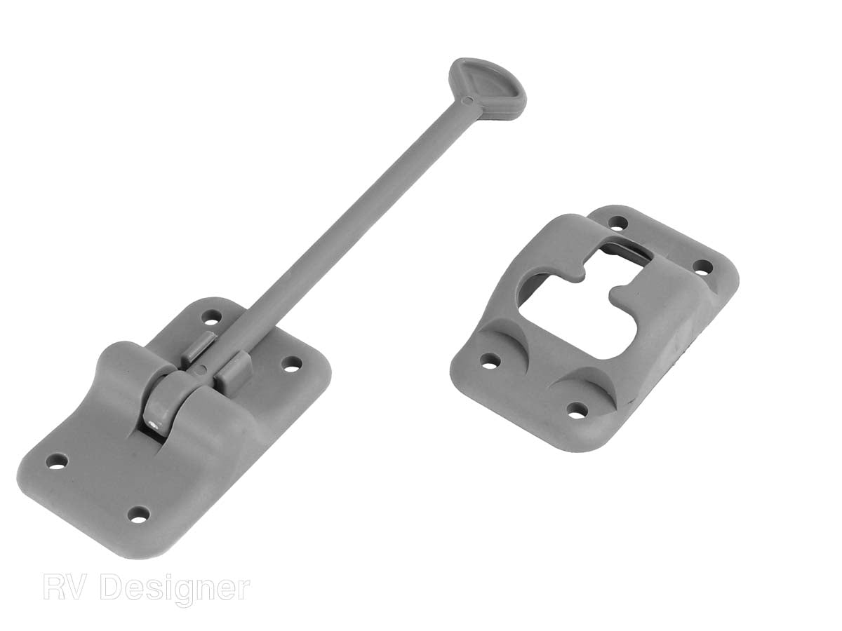 RV Designer gray T‑style 6 inch entry door holder
