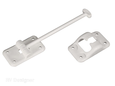 RV Designer white T‑style 6 inch entry door holder
