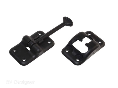 RV Designer black T‑style entry door holder
