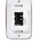White RV contoured rocker switch close-up

