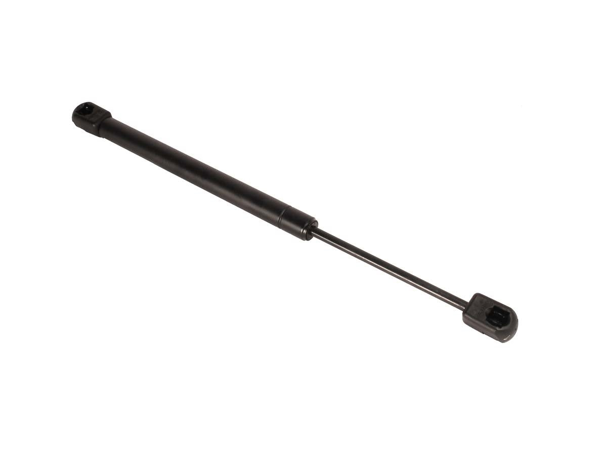 RV door gas strut holding compartment open
