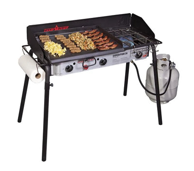 Camp Chef Expedition 3X Triple Burner Stove with Griddle