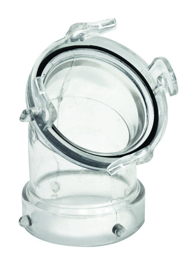 Valterra 45 degree clear sewer hose adapter